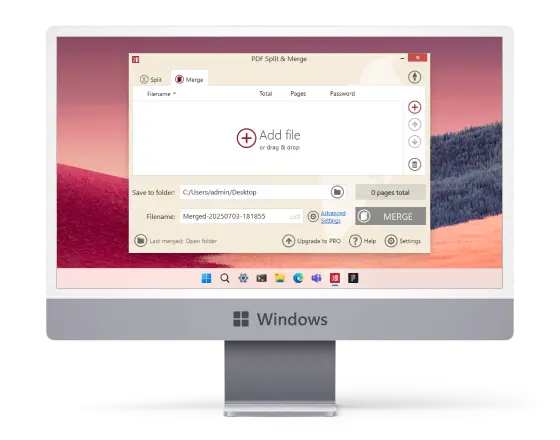 Merge PDF Files on PC